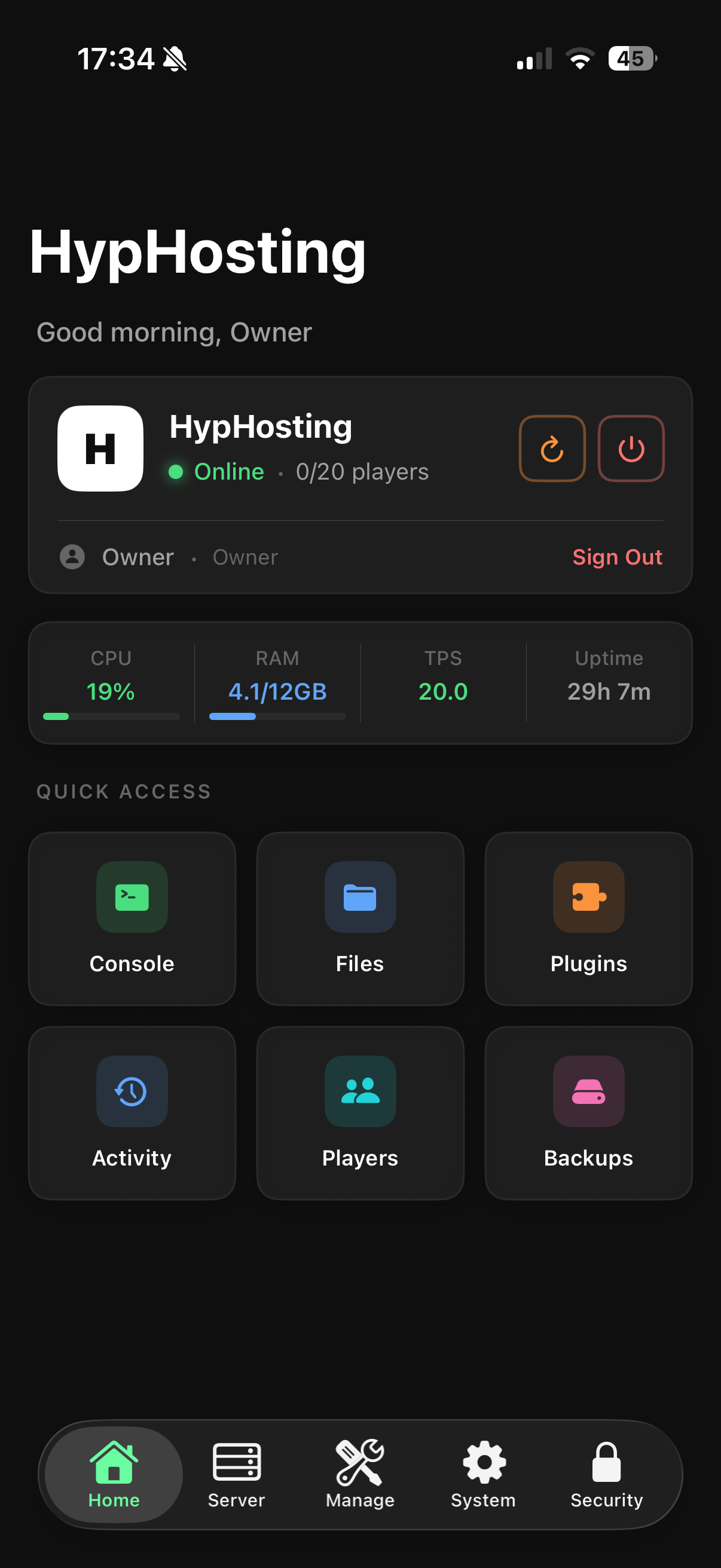 HypHosting Mobile App
